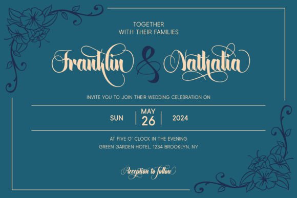 Calliform Font PNG with transparent background - Preview 3
