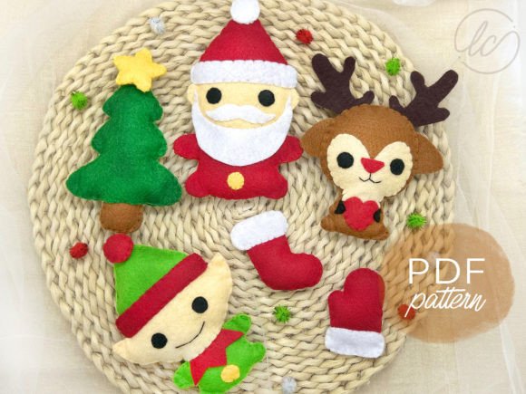 Christmas Bundles Felt Sewing Pattern