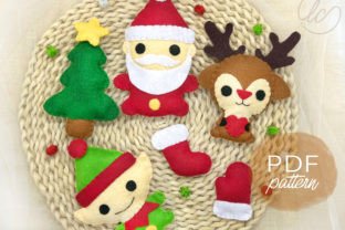 Christmas Bundles Felt Sewing Pattern
