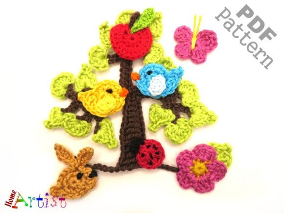 Crochet Pattern Tree Set