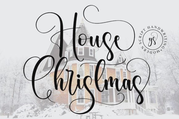 House Christmas Font