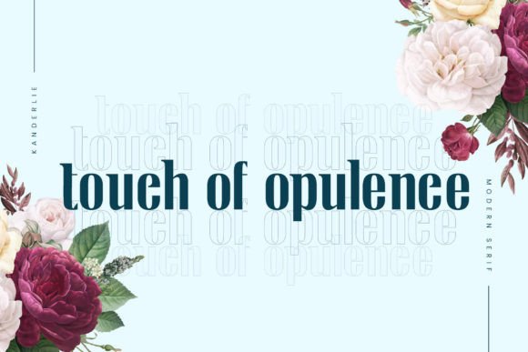 Kanderlie Font PNG with transparent background - Preview 1