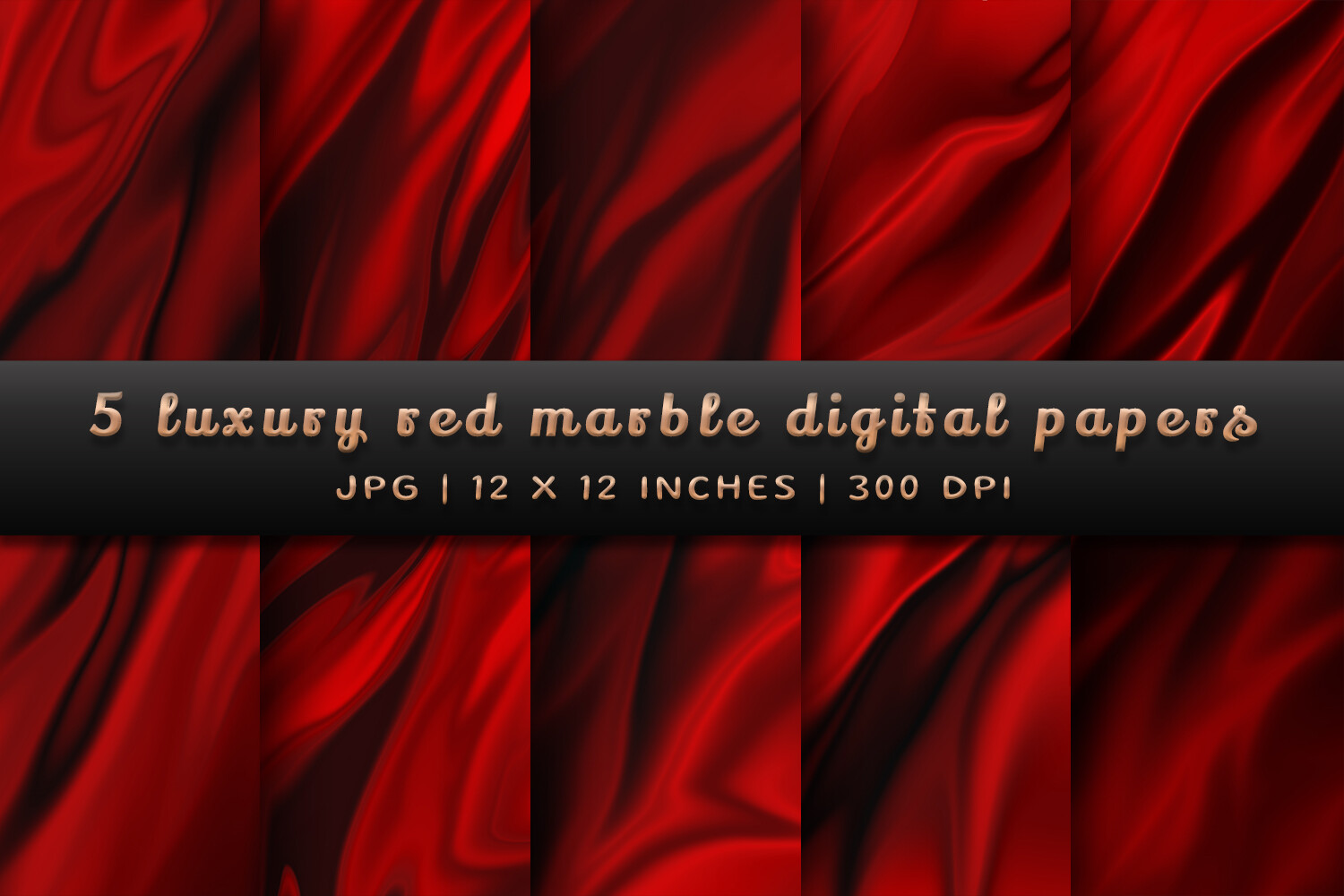 Luxury Red Marble Digital Papers Graphic by Pugazh Logan · Creative Fabrica