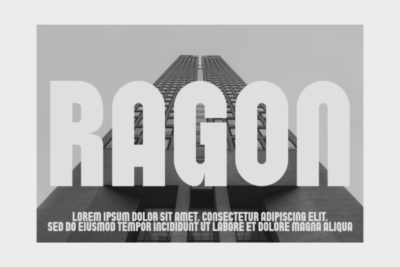 Ragon Font PNG with transparent background - Preview 3