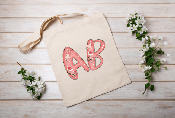 Rose Valentines Font PNG with transparent background - Preview 3