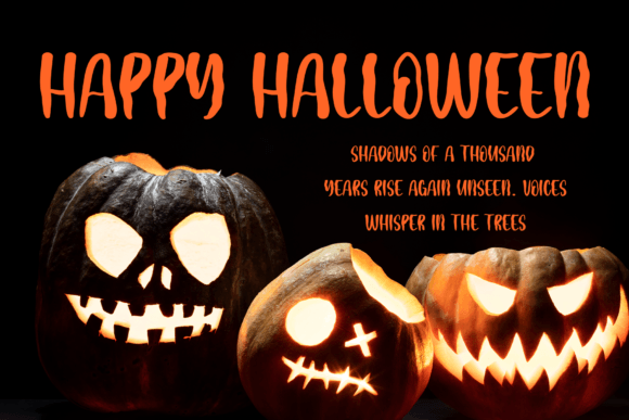 Scary Dream Font PNG with transparent background - Preview 3