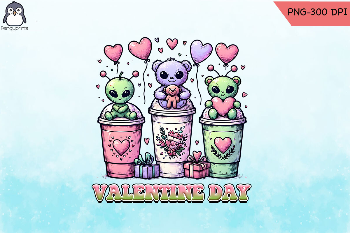 Valentine Coffee Heart PNG Graphic by Penguprints · Creative Fabrica