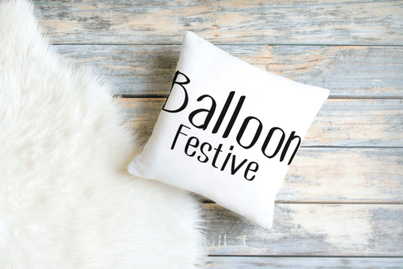 Balloon Festive Font - Preview 3