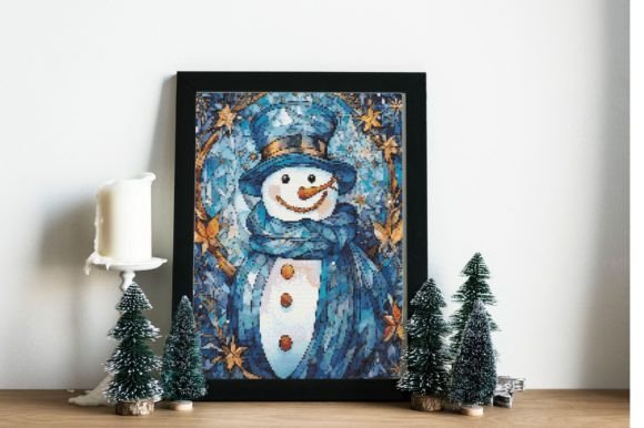 Counted Cross Stitch Pattern: "Snowman"