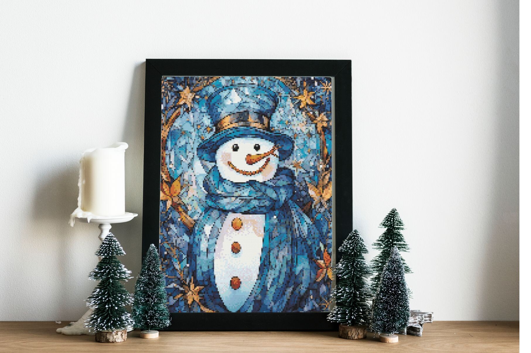 Counted Cross Stitch Pattern: "Snowman"
