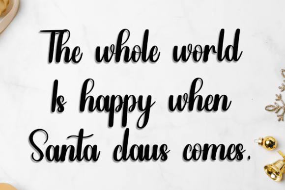 January Package Font PNG with transparent background - Preview 2