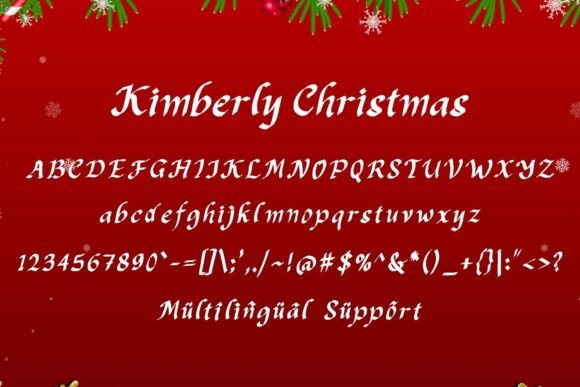 Kimberly Christmas Font - Preview 4