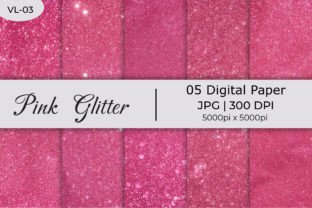 Pink Shiny Glitter Paper Backgrounds Graphic by mirazooze · Creative ...