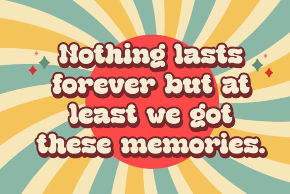 Retro Lover Font PNG with transparent background - Preview 1