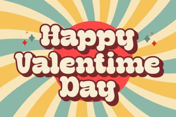 Retro Lover Font PNG with transparent background - Preview 2