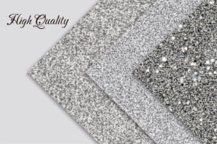 Silver Shiny Glitter Paper Backgrounds Graphic by mirazooze · Creative ...