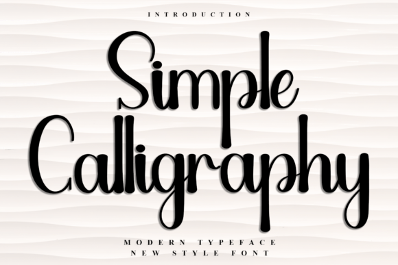 Simple Calligraphy Font by Inermedia STUDIO preview