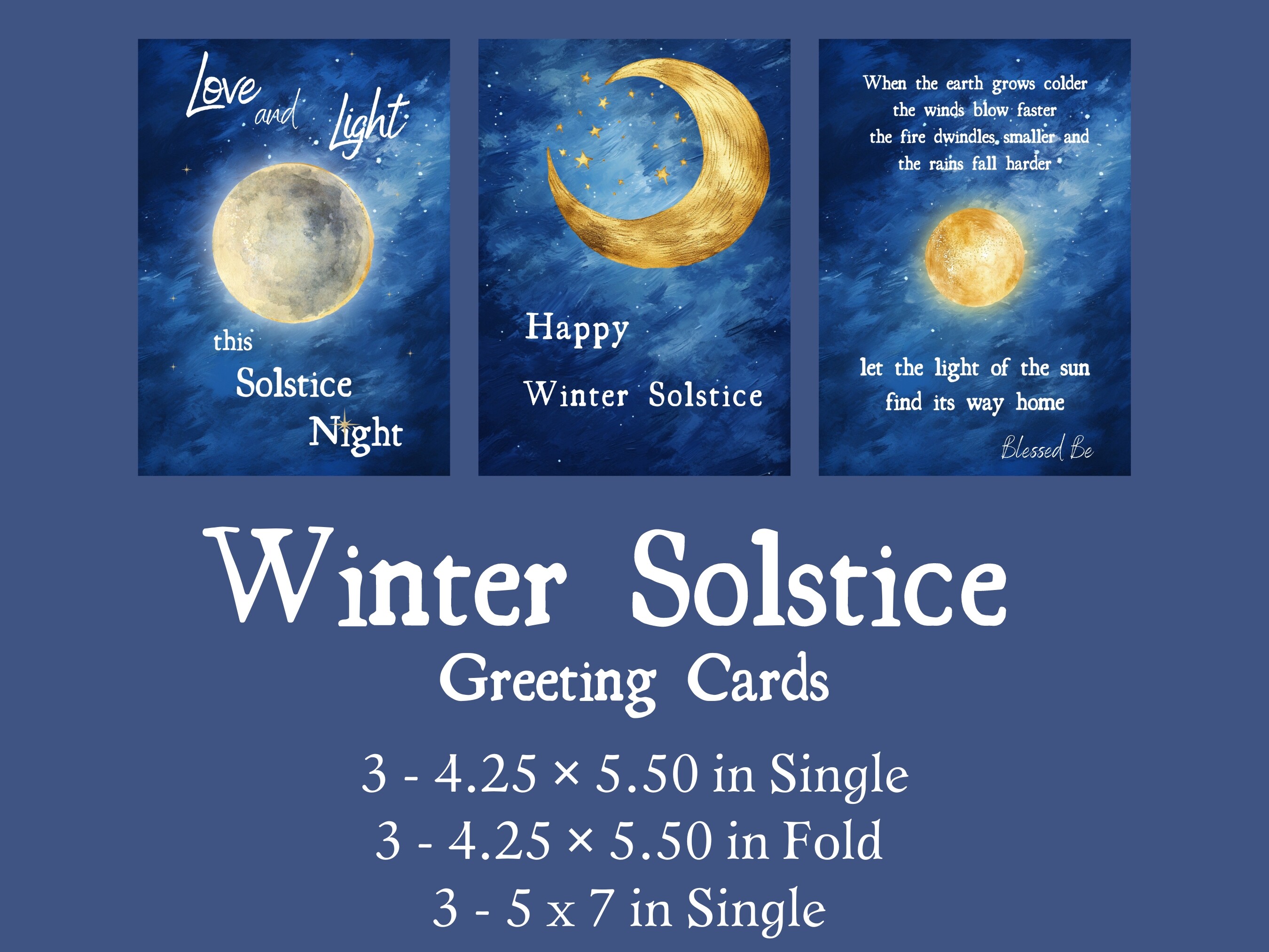 Winter Solstice Greeting Cards Yule