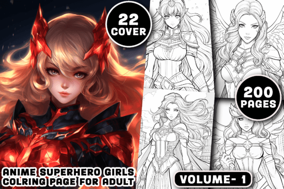 200 Anime Superhero Coloring Pages