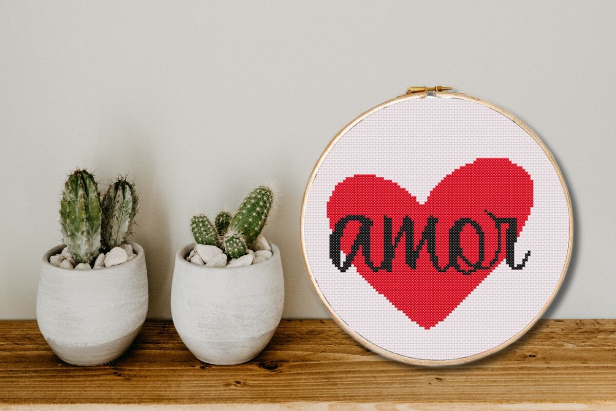 Amor Cross Stitch Pattern Pdf