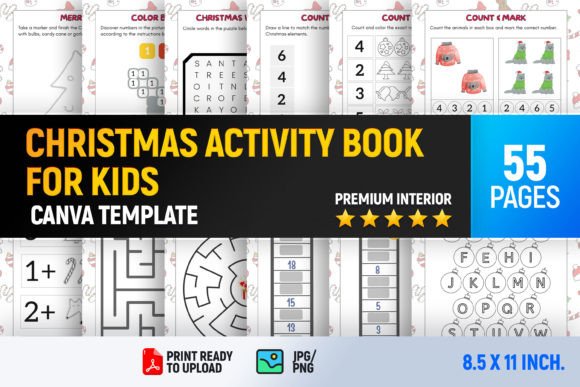 Christmas Activity Book for Kids