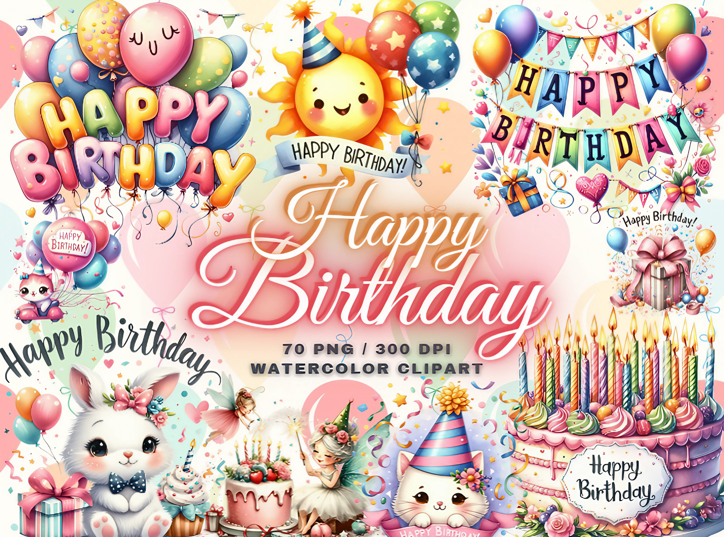 Happy Birthday Clipart - Birthday PNG
