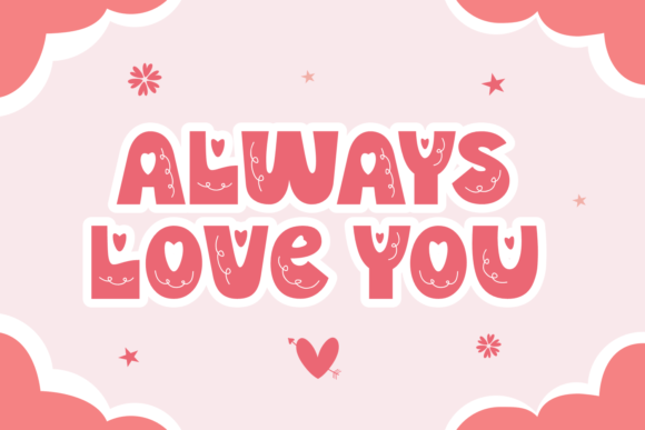 Lovers Forever Font PNG with transparent background - Preview 2