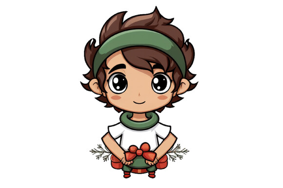 Cute Elf Christmas Illustration Crafts