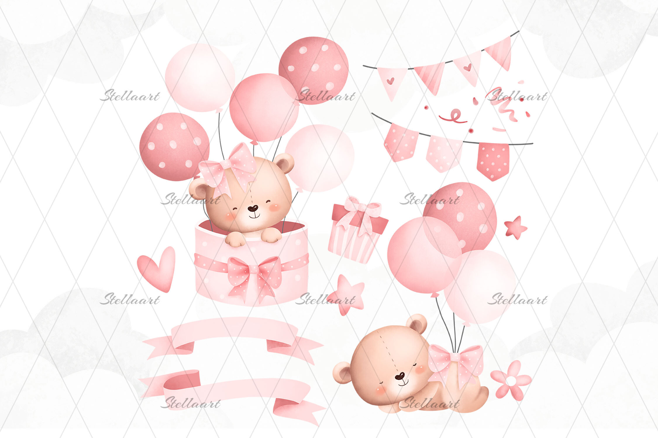 Baby Teddy Bears and Balloons - photo 2