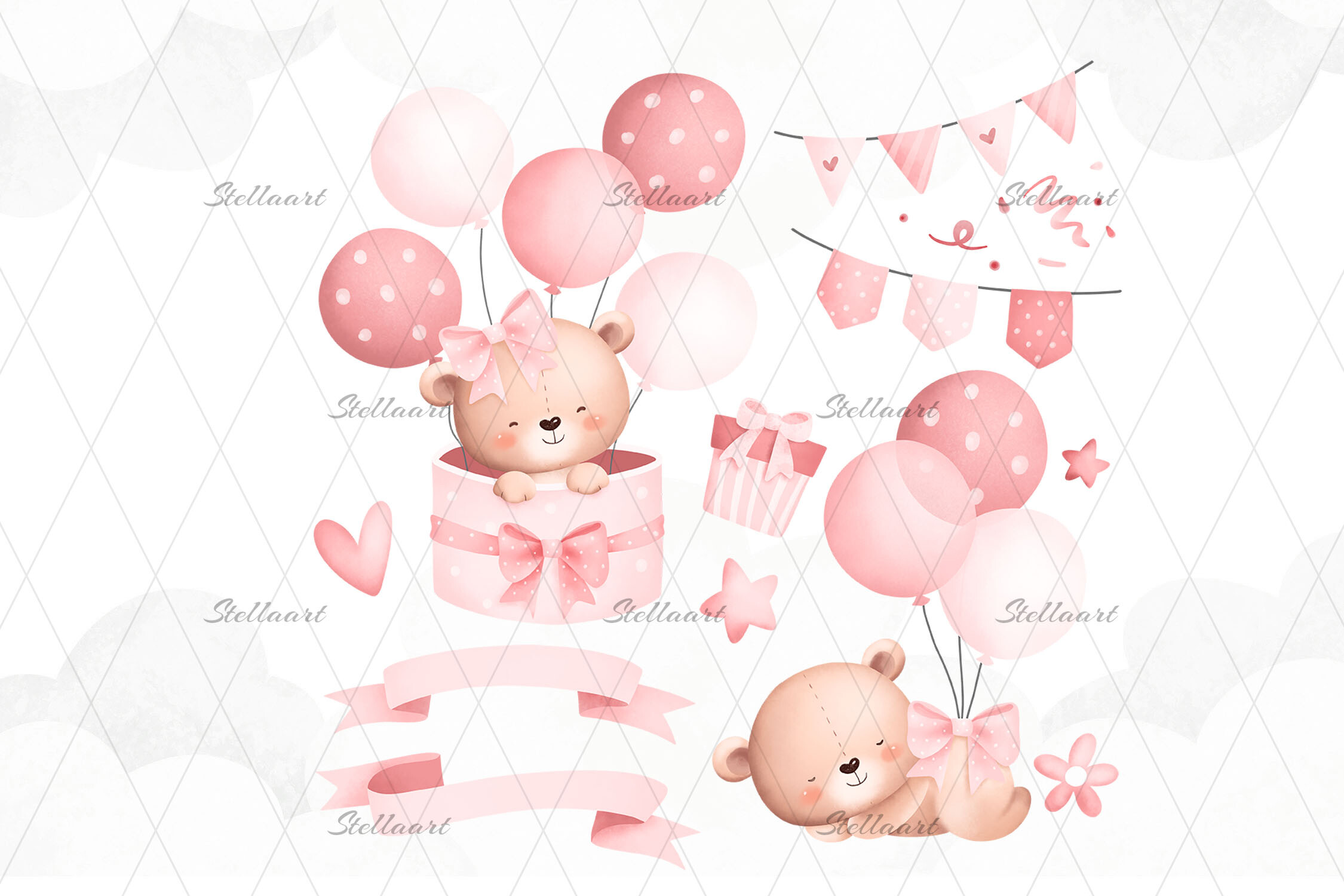 Baby Teddy Bears and Balloons - photo 3