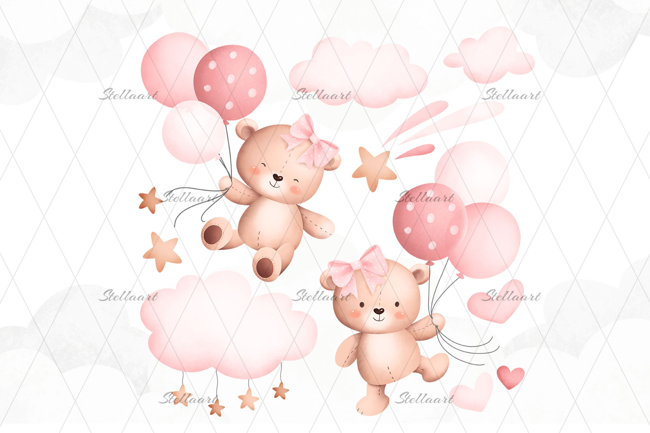 Baby Teddy Bears and Balloons - photo 4