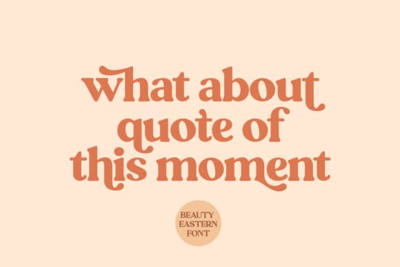 Beauty Eastern Font - Preview 1
