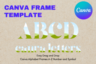 Canva Letters Frame Alphabet TemplateC22