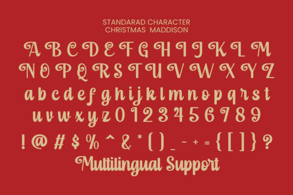 Christmas Maddison Font - Preview 1