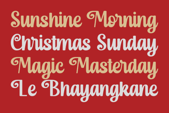 Christmas Maddison Font - Preview 3