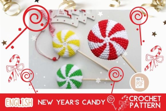 Christmas New Year CANDY / Toy Pattern
