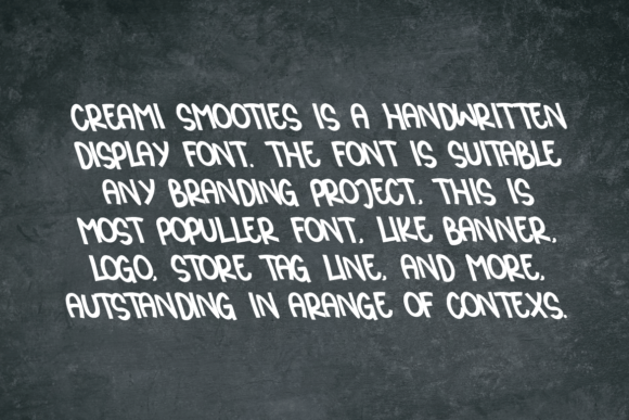 Creami Smooties Font - Preview 1
