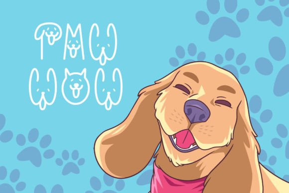 Dog Head Font - Preview 2