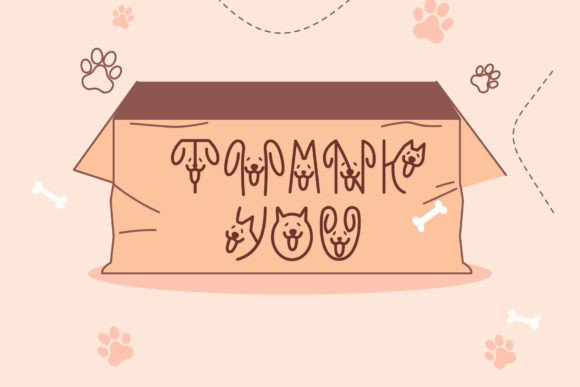 Dog Head Font - Preview 4