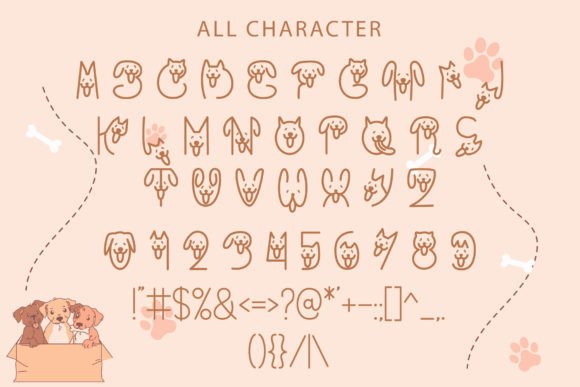 Dog Head Font - Preview 5