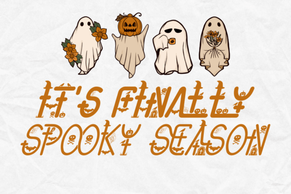 Halloween Decorative Font PNG with transparent background - Preview 1