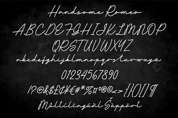 Handsome Romeo Font - Preview 6