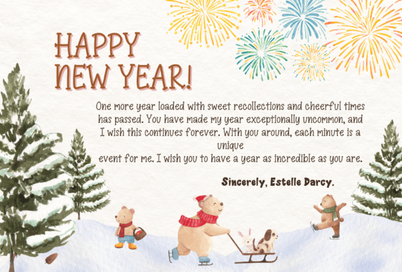 Happy New Year Font - Preview 1