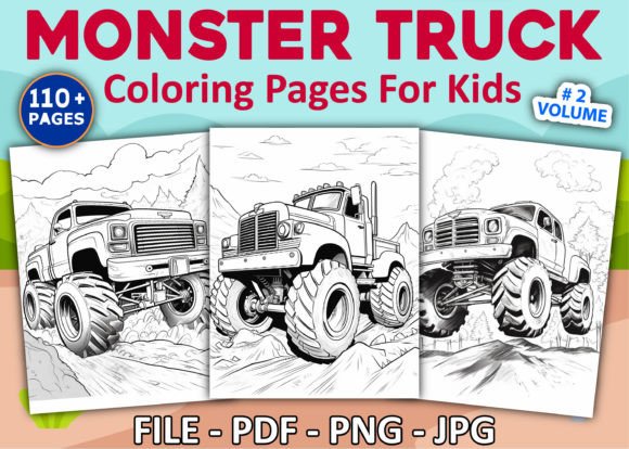 Monster Truck Coloring Pages for Kids