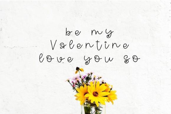 Peach Valentine Font PNG with transparent background - Preview 6