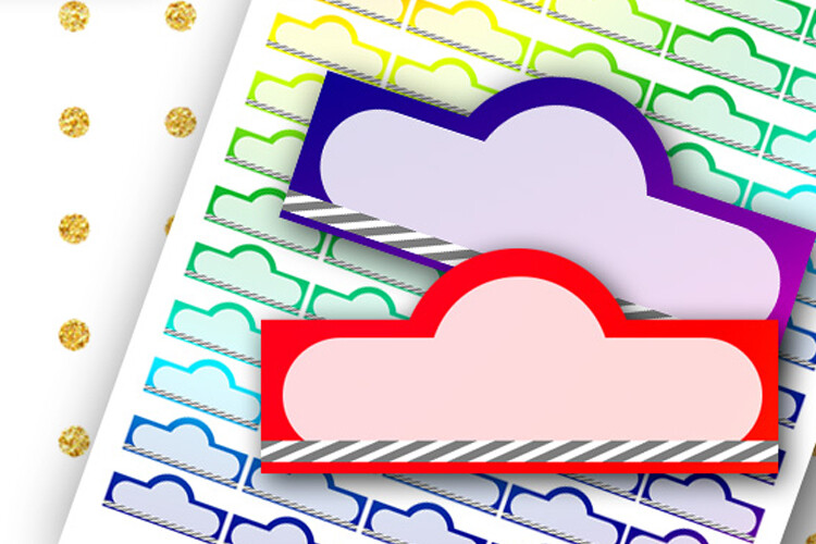 Reminders Planner Stickers Boxes Design Graphic by Mama Lama design ...