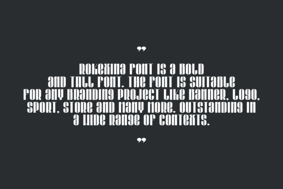 Rokexina Font PNG with transparent background - Preview 4