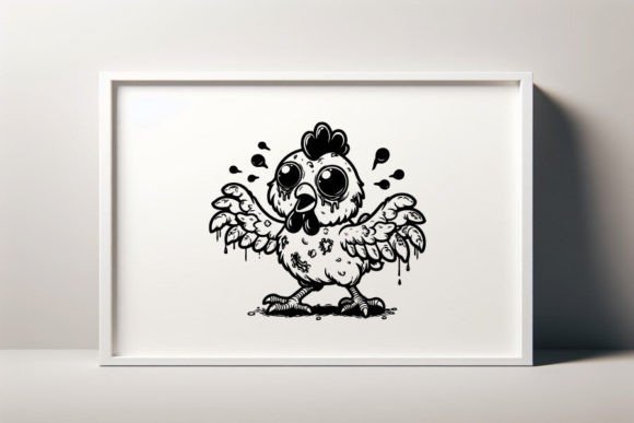 Zombie Chicken Svg Graphic by Seventh Knight Artwork · Creative