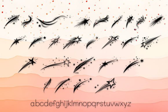 Beautiful Shooting Star Font - Preview 2