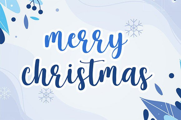 Christmas Everyone Font PNG with transparent background - Preview 1